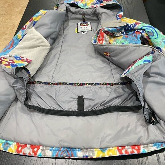 Burton Ski Jacket Snowboard Hooded DryRide Mountain Dew Print Limited Edition - Picture 8 of 11
